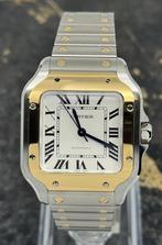 Cartier Santos de Cartier Medium - Gold/Steel - W2SA0016, Overige merken, Polshorloge, Nieuw, Goud