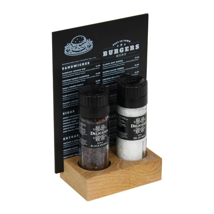 Menukaarthouder BLOC Eiken Small - Diameter 44 mm, Diepte 2, Zakelijke goederen, Horeca | Meubilair en Inrichting