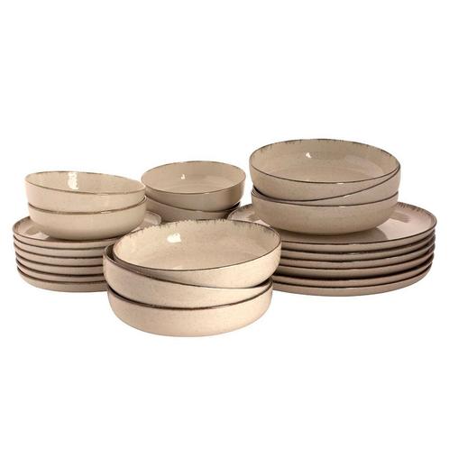 GGM Gastro | (24-delig) Antigo Serviesset - Crème | GSACW24C, Huis en Inrichting, Keuken | Servies, Effen, Nieuw, Verzenden