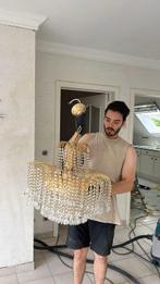 Kroonluchter - Kristal, Verguld - Kristallen kroonluchter, Antiek en Kunst, Antiek | Lampen