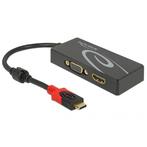 Premium USB-C naar HDMI en VGA splitter met DP Alt, Audio, Tv en Foto, Audiokabels en Televisiekabels, Nieuw, Ophalen of Verzenden