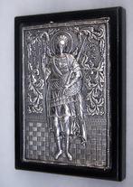 Icoon - Demetrius van Thessaloniki - .950 zilver, Antiek en Kunst