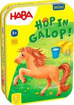 Hop in Galop! Mini spel (Tin) | Haba - Kinderspellen, Hobby en Vrije tijd, Gezelschapsspellen | Bordspellen, Verzenden, Nieuw