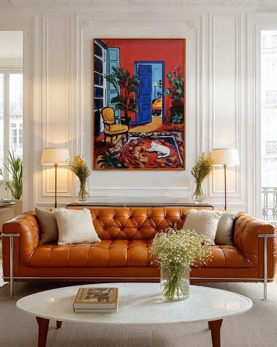 E. García - SALÓN CÁLIDO XL (NO RESERVE), Antiek en Kunst, Kunst | Schilderijen | Modern