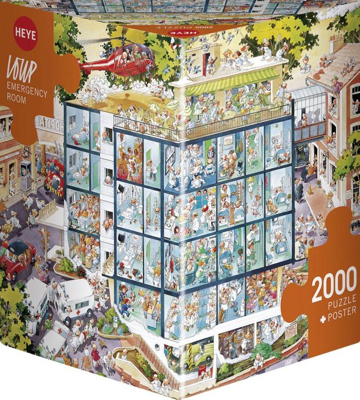Triangle Box - Emergency Room Puzzel (2000 stukjes) | Heye -, Hobby en Vrije tijd, Denksport en Puzzels, Nieuw, Verzenden