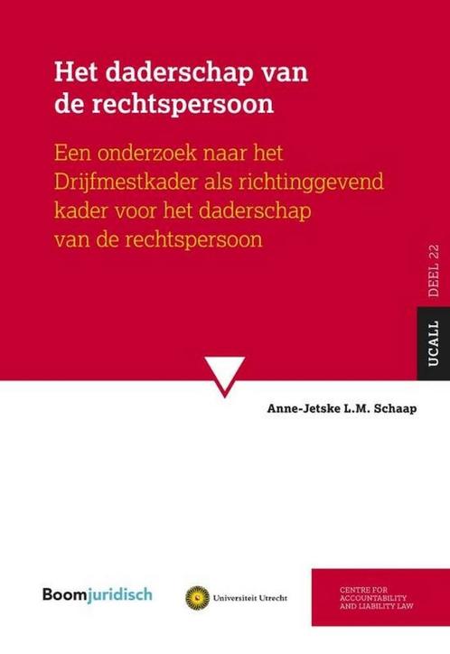 9789462126633 UCALL 22 -   Het daderschap van de rechtspe..., Boeken, Schoolboeken, Zo goed als nieuw, Verzenden