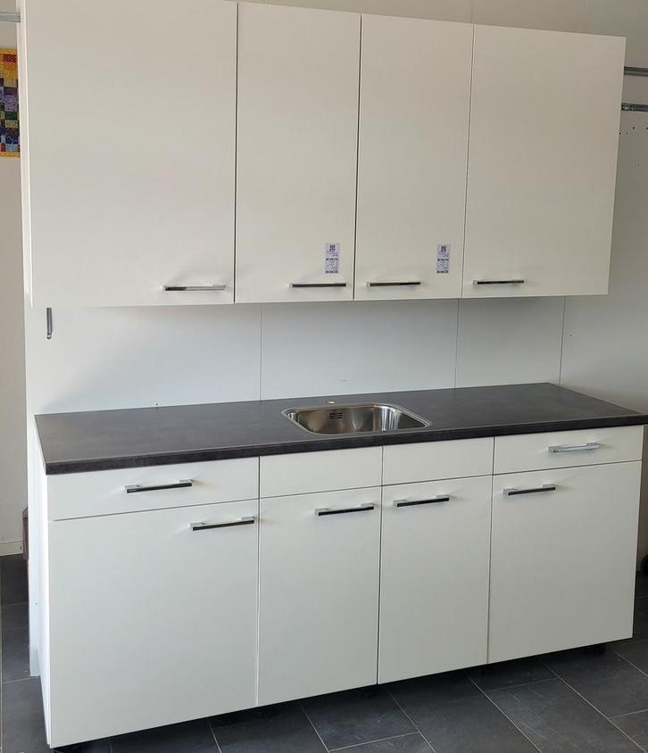 Nieuwe keukens - 180 tot 560 cm - nieuw - outlet korting -, Huis en Inrichting, Keuken | Complete keukens, Kunststof, Wit, Nieuw