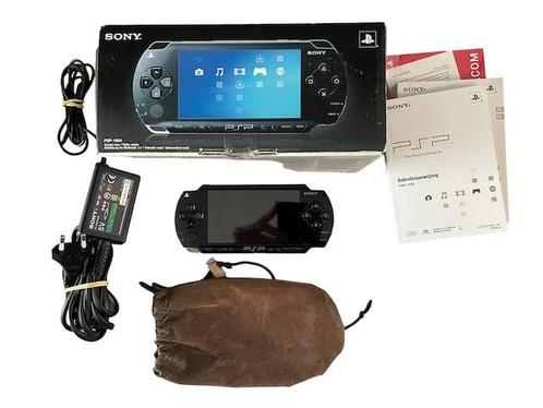 PSP 1004 Black + Tasje (Playstation Portable) (BOXED) (07), Spelcomputers en Games, Spelcomputers | Sony PSP, Verzenden