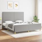 vidaXL Bedframe zonder matras stof lichtgrijs 180x200 cm, Huis en Inrichting, Slaapkamer | Bedden, Eenpersoons, Verzenden, Nieuw