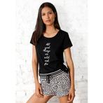 s.Oliver RED LABEL Beachwear Shortama met luipaardprint, Verzenden
