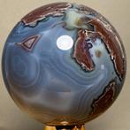 Agaat Large Quality Agate Sphere - Hoogte: 12.29 cm -, Verzamelen, Mineralen en Fossielen