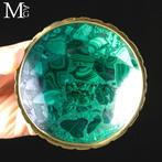 Schoteltje in malachiet mozaïek - Hoogte: 130 mm - Breedte: