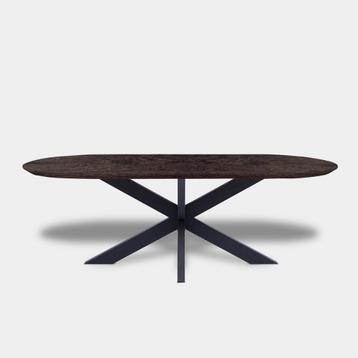 Tafel Plat Ovaal Eikenhout - Matrix XL - Dear Brown beschikbaar voor biedingen
