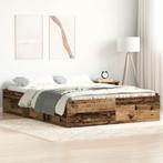 vidaXL Bedframe zonder matras bewerkt 120x190 cm bewerkt, Bruin, Verzenden, Nieuw, 190 cm of minder