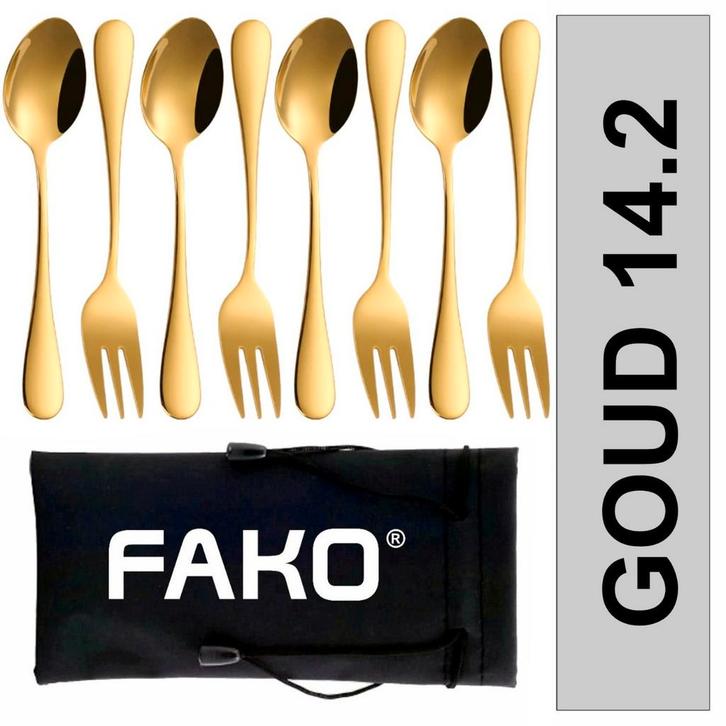 Fako Bijoux - Gebak Bestek / Dessert Bestek Classic - 14cm -, Huis en Inrichting, Keuken | Bestek, Verzenden