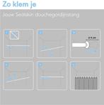 Sealskin Seallux Douchegordijnstang 125-220 cm Wit, Ophalen of Verzenden, Zo goed als nieuw