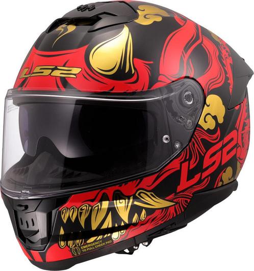 LS2 FF808 Stream II Drako Zwart Rood 06 Integraalhelm, Motoren, Kleding | Motorhelmen, Integraalhelm, Heren, XXL, Nieuw met kaartje