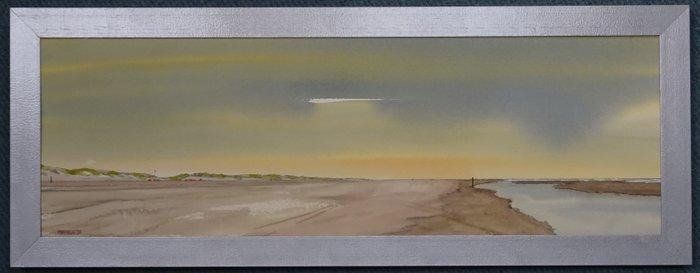 Franklin Meijer (1945) - Noord- Holland - Strand, Antiek en Kunst, Kunst | Schilderijen | Klassiek