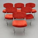 Ligne Roset - Pierre Pichard - Stoel (6) - Aluminium, Pluche
