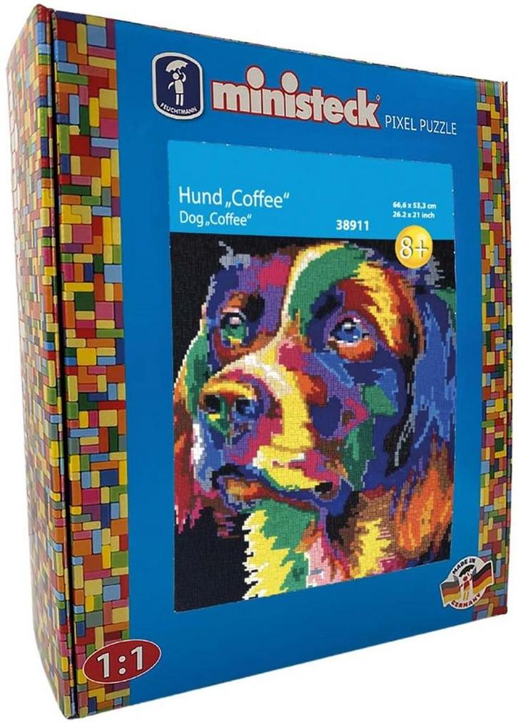 Feuchtmann - 38911 - ministeck ART - Hond Coffee - XXL, Kinderen en Baby's, Speelgoed | Educatief en Creatief, Knutselen, Nieuw