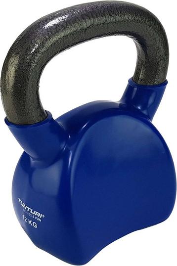 Tunturi Kettlebell - Vinyl - 12 kg - Blauw - Incl. gratis beschikbaar voor biedingen