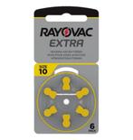 Rayovac Hoorapparaat batterij 10AU geel (6 stuks), Ophalen of Verzenden, Nieuw