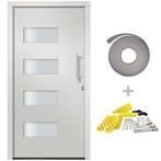 Voordeur 110x210 cm aluminium en PVC wit, Doe-het-zelf en Verbouw, Nieuw, Verzenden