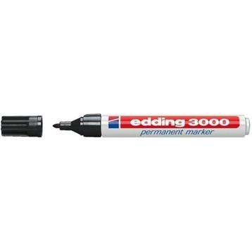 Edding 3000 permanent marker 1,5-3mm rond zwart beschikbaar voor biedingen
