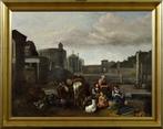 Hendrik Mommers (1620-1693), attr. a - Scena di mercato con