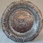 Schaal - Antieke Duitse Decoratieve zilveren schaal, Ajour,, Antiek en Kunst, Antiek | Goud en Zilver