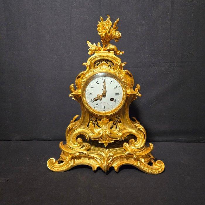 Commode klok Lodewijk XVI-stijl - Verguld brons - 1850-1900, Antiek en Kunst, Antiek | Klokken