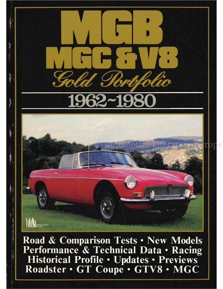 MGB, MGC & V8 GOLD PORTFOLIO 1962 - 1980 (BROOKLANDS), Boeken, Auto's | Boeken