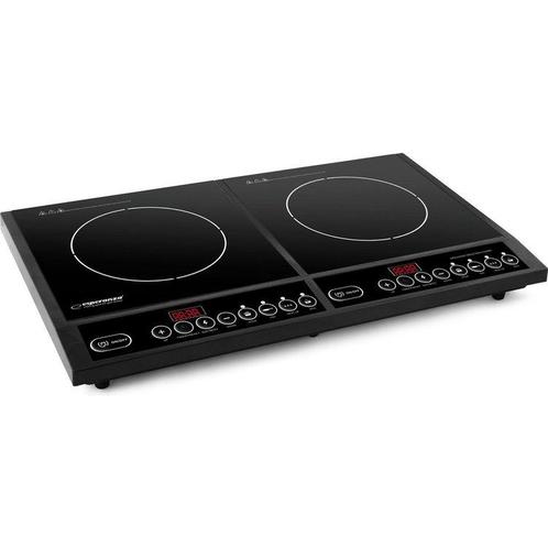 Esperanza EKH008 inductiekookplaat 2*2000 W zwart, Witgoed en Apparatuur, Kookplaten, Verzenden