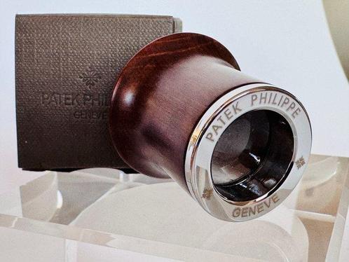 Loupe - Patek Philippe Mahogany Monocle Loupe magnifier Tool, Verzamelen, Fotografica en Filmapparatuur