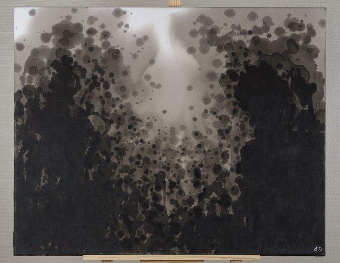 Eric Delaville - Goudron 8 - Large, Antiek en Kunst, Kunst | Schilderijen | Modern