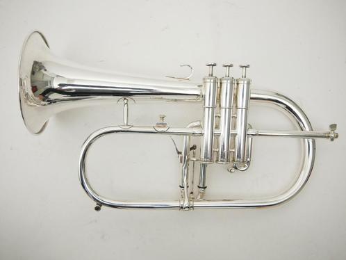 Bugel Kanstul Model CCF-925 verzilverd met trigger, Muziek en Instrumenten, Blaasinstrumenten | Trompetten, Overige typen, Zo goed als nieuw