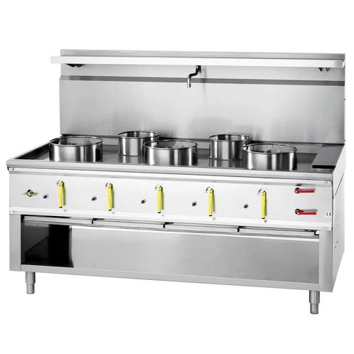 Wokfornuis | ASIA II | Gas | 3 Wokbranders (3x 20/25/35kW) +, Zakelijke goederen, Horeca | Keukenapparatuur, Nieuw in verpakking
