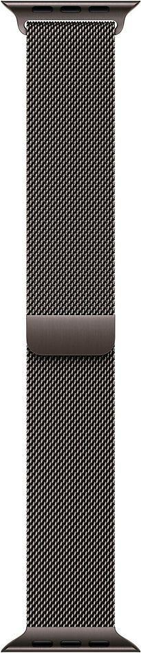 Apple 44/45/46/49 mm Milanees bandje S/M leisteen, Telecommunicatie, Overige Telecommunicatie, Zo goed als nieuw, Verzenden