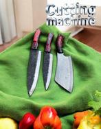 Set of 3, Hand-Forged with Old Ladder Pattern, Japanese