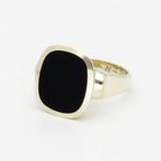 Ring - 14 karaat Geel goud - Onyx, Nieuw