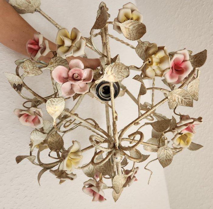 Kroonluchter - Smeedijzer - Uniek shabby handgemaakt, Antiek en Kunst, Curiosa en Brocante