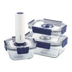 Vacuüm Vershoudbakjes Set Glas - Vacumeermachine, Verzamelen, Verzenden, Nieuw