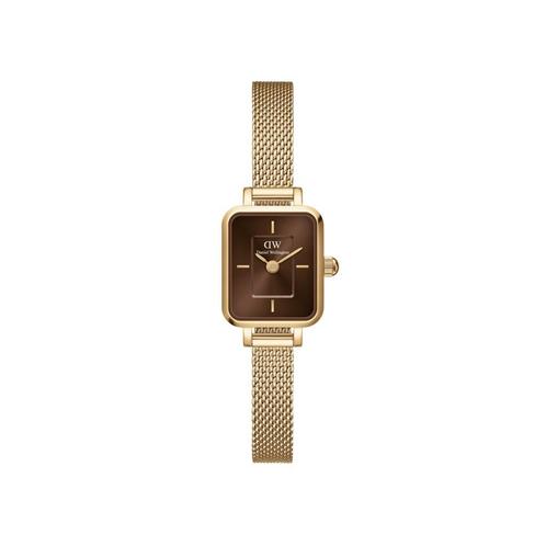 Daniel Wellington Quadro Mini Evergold Amber, Sieraden, Tassen en Uiterlijk, Horloges | Dames, Nieuw, Verzenden