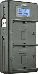 Jupio USB Dedicated Duo Charger LCD for Canon LP-E12, Ophalen of Verzenden, Zo goed als nieuw