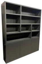 Vakkenkast graphite Boekelo 200 x 230cm, Huis en Inrichting, Kasten | Buffetkasten, Ophalen of Verzenden, Nieuw