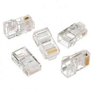 RJ45 connector Cat5 | UTP (Voor stugge kern, 50 stuks), Computers en Software, Pc- en Netwerkkabels, Nieuw, Verzenden