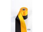 Nationaal vlag lint geel/zwart bv vitesse 100 mm breed, per, Ophalen of Verzenden, Nieuw