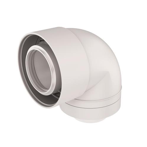 UbiFit Bocht 87° Push-Fit Conc PP/KS 60/100 wit, Doe-het-zelf en Verbouw, Overige Doe-het-zelf en Verbouw, Ophalen of Verzenden