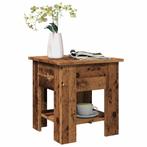 vidaXL Salontafel 40x40x42 cm bewerkt hout oud houtkleurig, Huis en Inrichting, Tafels | Salontafels, Verzenden, Nieuw, Overige houtsoorten