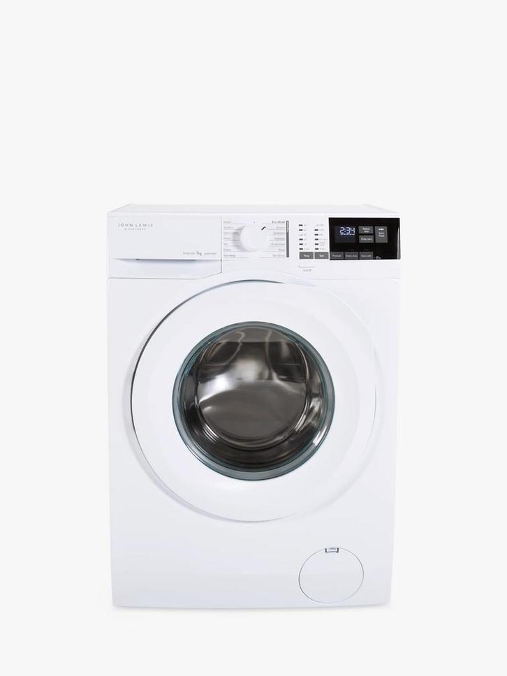 John Lewis JLWM1307 - Wasmachine - 7 kg - 1400 tpm -, Witgoed en Apparatuur, Wasmachines, Zo goed als nieuw, Voorlader, 85 tot 90 cm